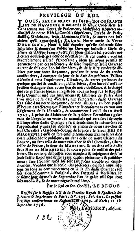 Mustapha et Zéangir, tragédie en cinq actes et en vers, représentée sur le théâtre de Fontainebleau, devant Leurs Majestés, le 1er novembre 1776 Mustapha et Zéangir, tragédie en cinq actes et en vers, représentée sur le théâtre de Fontainebleau, devant Leurs Majestés, le 1er novembre 1776
