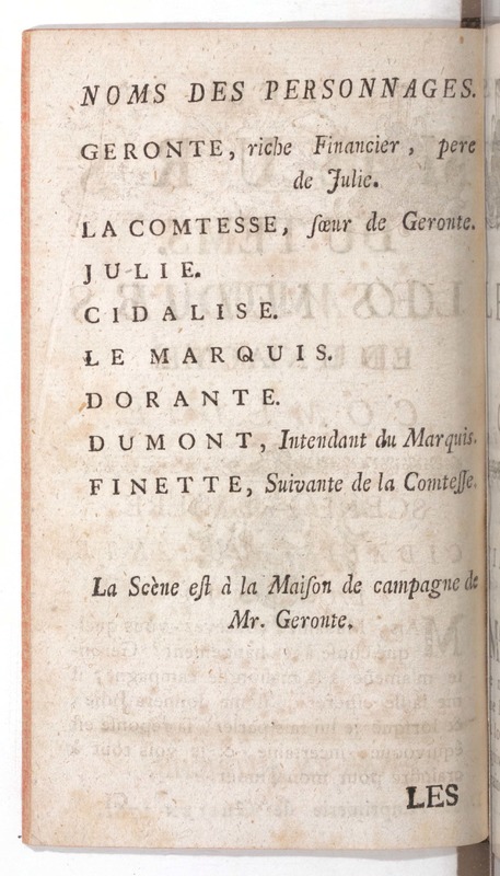 Mœurs du tems (Les), comédie en un acte Mœurs du tems (Les), comédie en un acte