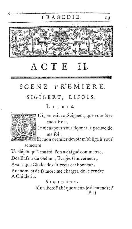 Childéric, tragédie… Childéric, tragédie…