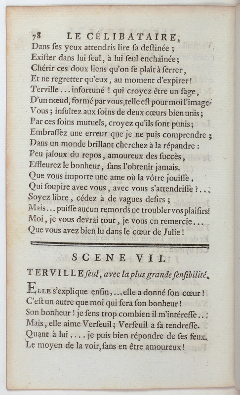 Célibataire (Le), comédie en cinq actes et en vers, représentée pour la première fois par les Comédiens françois, le 20 septembre 1775 Célibataire (Le), comédie en cinq actes et en vers, représentée pour la première fois par les Comédiens françois, le 20 septembre 1775