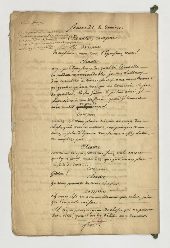 Grondeuse (La), comédie en un acte et en prose Grondeuse (La), comédie en un acte et en prose