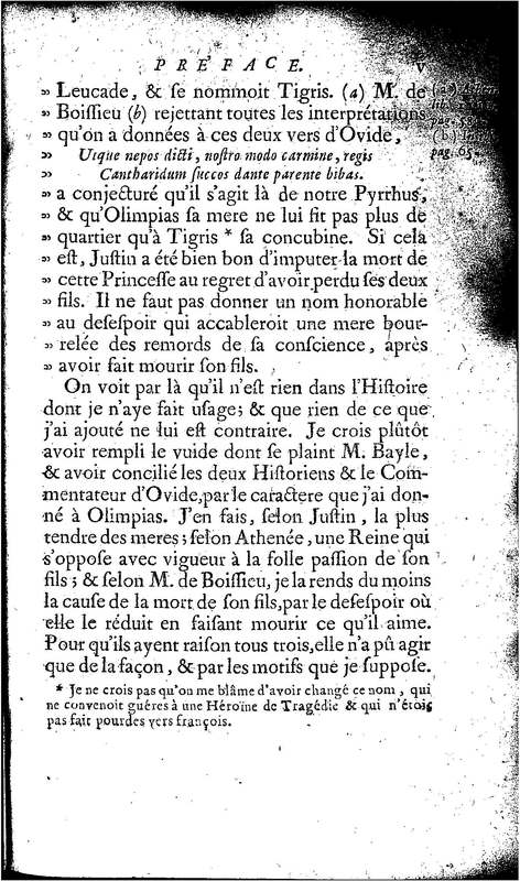 Téglis, tragédie représentée pour la première fois par les Comédiens ordinaires du Roi, le 19 septembre 1735