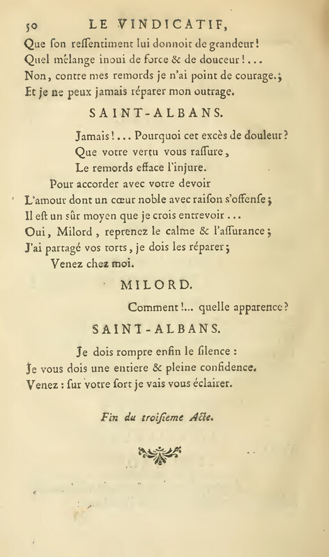 Vindicatif (Le), drame en cinq actes, et en vers libres Vindicatif (Le), drame en cinq actes, et en vers libres