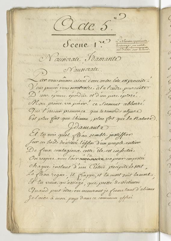 Idoménée, tragédie en cinq actes et en vers