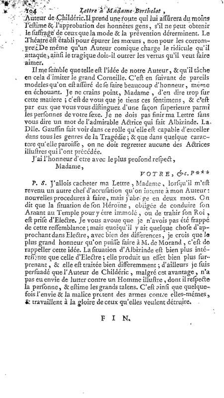 Childéric, tragédie… Childéric, tragédie…