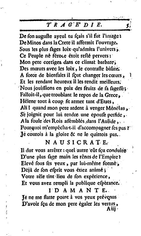 Idoménée, tragédie, par M. Le Mierre, représentée pour la première fois, par les Comédiens françois ordinaires du Roi, le lundi 13 février 1764 Idoménée, tragédie, par M. Le Mierre, représentée pour la première fois, par les Comédiens françois ordinaires du Roi, le lundi 13 février 1764