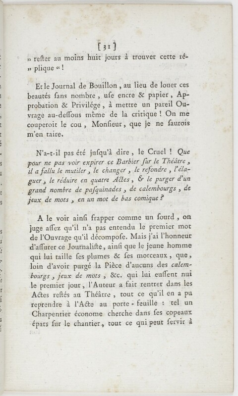 Barbier de Séville, ou La précaution inutile (Le), comédie en quatre actes