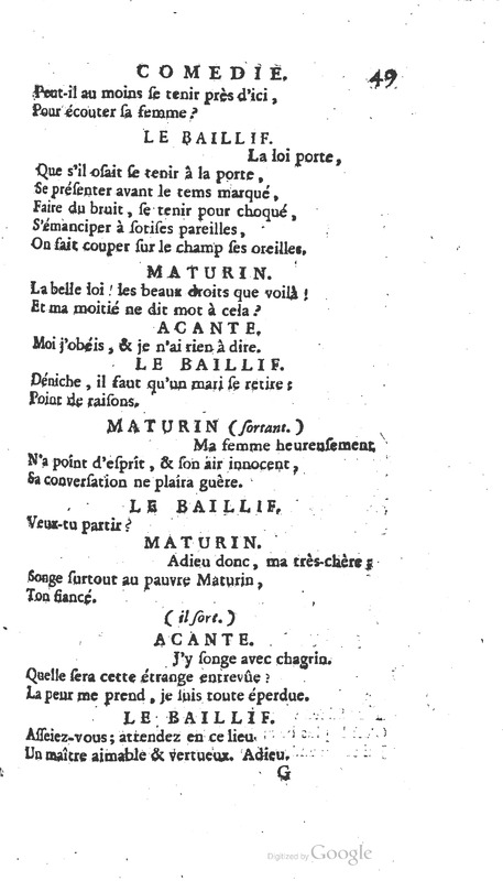 Droit du seigneur (Le), Comédie en cinq actes