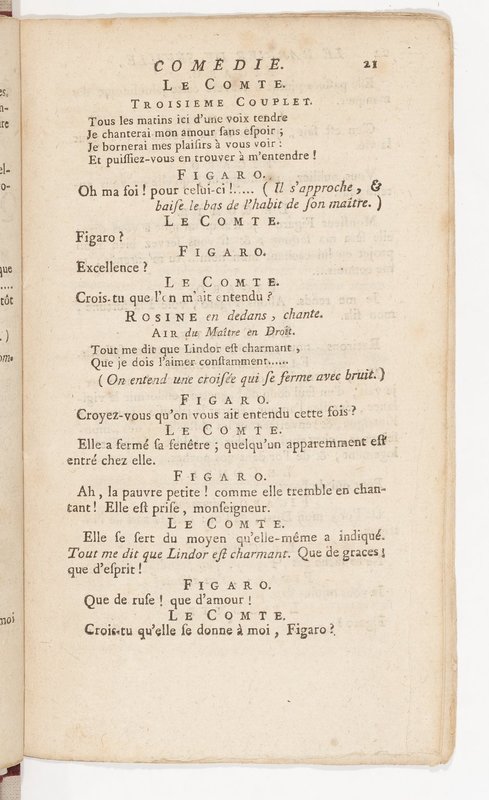 Barbier de Séville, ou la Précaution inutile (Le), comédie en quatre actes, par M. de Beaumarchais, représentée sur le théâtre de la Comédie Française le 23 février 1775 (avec une Lettre modérée sur la chute et la critique du Barbier de Séville) Barbier de Séville, ou la Précaution inutile (Le), comédie en quatre actes, par M. de Beaumarchais, représentée sur le théâtre de la Comédie Française le 23 février 1775 (avec une Lettre modérée sur la chute et la critique du Barbier de Séville)