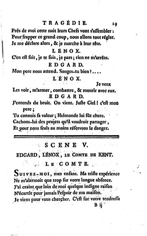 Roi Lear (Le), tragédie en cinq actes, par M. Ducis, représentée à Versailles le 16 janvier 1783 ; et à Paris, le 26 du même mois, par les Comédiens français Roi Lear (Le), tragédie en cinq actes, par M. Ducis, représentée à Versailles le 16 janvier 1783 ; et à Paris, le 26 du même mois, par les Comédiens français