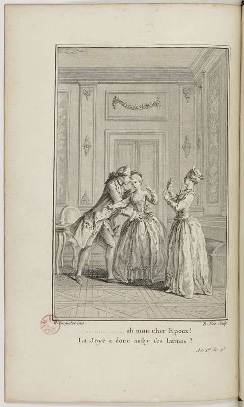 Eugénie, drame en cinq actes en prose, enrichi de figures en taille-douce ; avec un Essai sur le drame sérieux Eugénie, drame en cinq actes en prose, enrichi de figures en taille-douce ; avec un Essai sur le drame sérieux