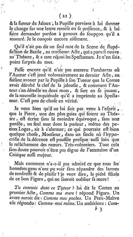 Barbier de Séville, ou la Précaution inutile (Le ), comédie en quatre actes, par M. de Beaumarchais, représentée sur le théâtre de la Comédie Française le 23 février 1775 (avec une Lettre modérée sur la chute et la critique du Barbier de Séville) Barbier de Séville, ou la Précaution inutile (Le ), comédie en quatre actes, par M. de Beaumarchais, représentée sur le théâtre de la Comédie Française le 23 février 1775 (avec une Lettre modérée sur la chute et la critique du Barbier de Séville)