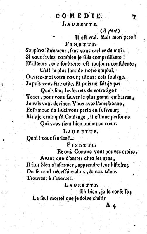Laurette, comédie en trois actes et en vers, tirée des Contes de M. Marmontel Laurette, comédie en trois actes et en vers, tirée des Contes de M. Marmontel