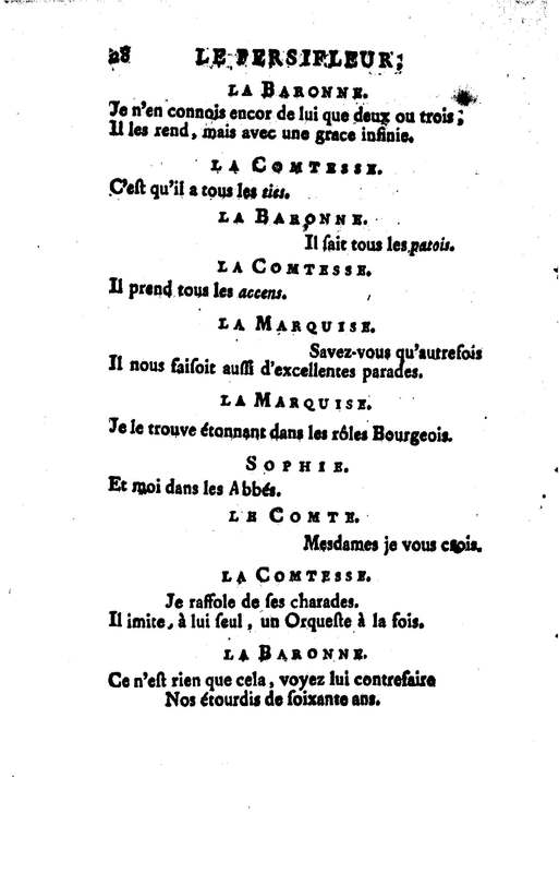Persifleur (Le), comédie en trois actes et en vers… par M. de Sauvigny Persifleur (Le), comédie en trois actes et en vers… par M. de Sauvigny