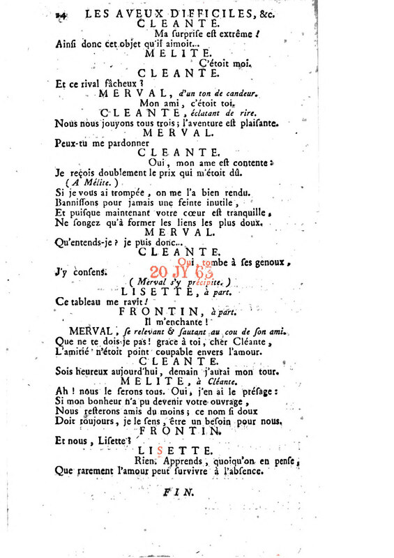 Aveux difficiles (Les), comédie en un acte et en vers Aveux difficiles (Les), comédie en un acte et en vers