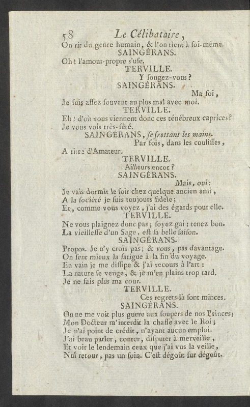 Célibataire (Le), comédie en cinq actes et en vers