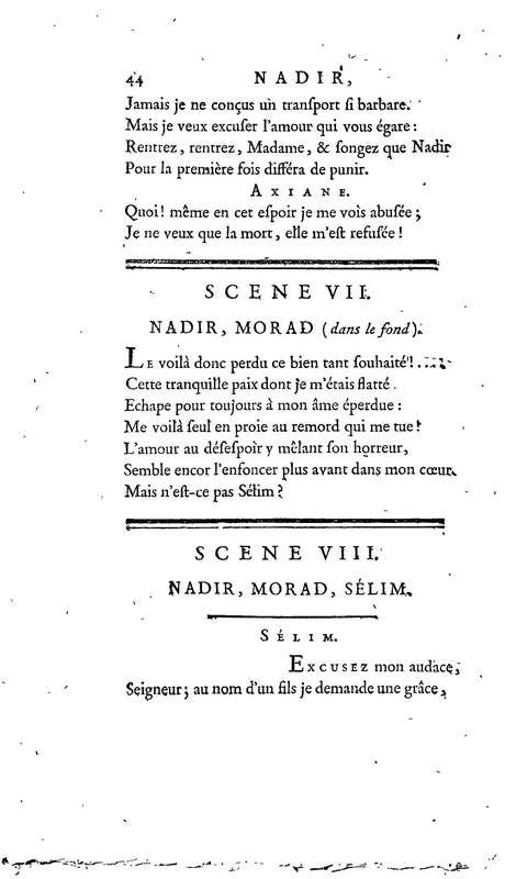 Nadir, ou Thamas-Kouli-Kan : tragédie, par M. D. B. Représentée pour la première fois, sur le Théâtre de la Nation, le 31 août 1780