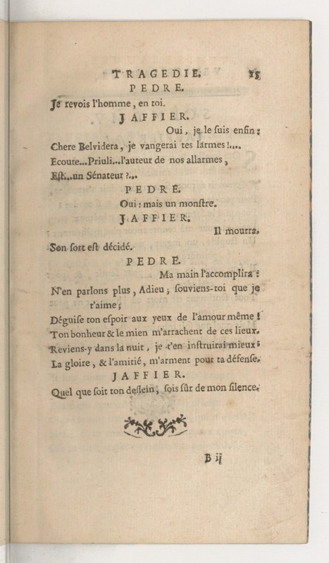 Venise sauvée, tragedie. Représentée par les Comédiens françois, le 5 décembre 1746… [Seconde édition]