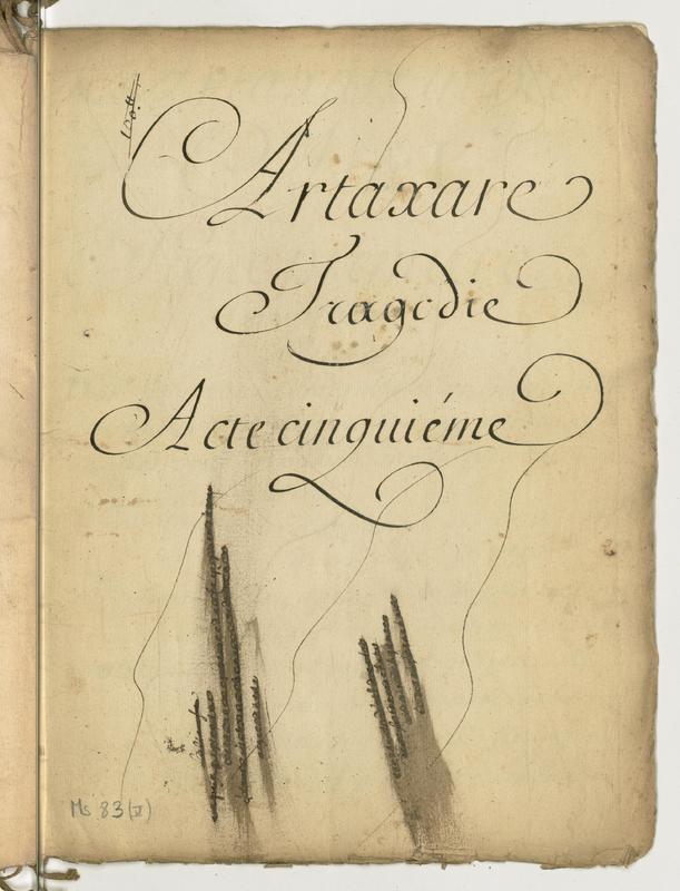 Artaxare, tragédie en cing actes et en vers Artaxare, tragédie en cing actes et en vers