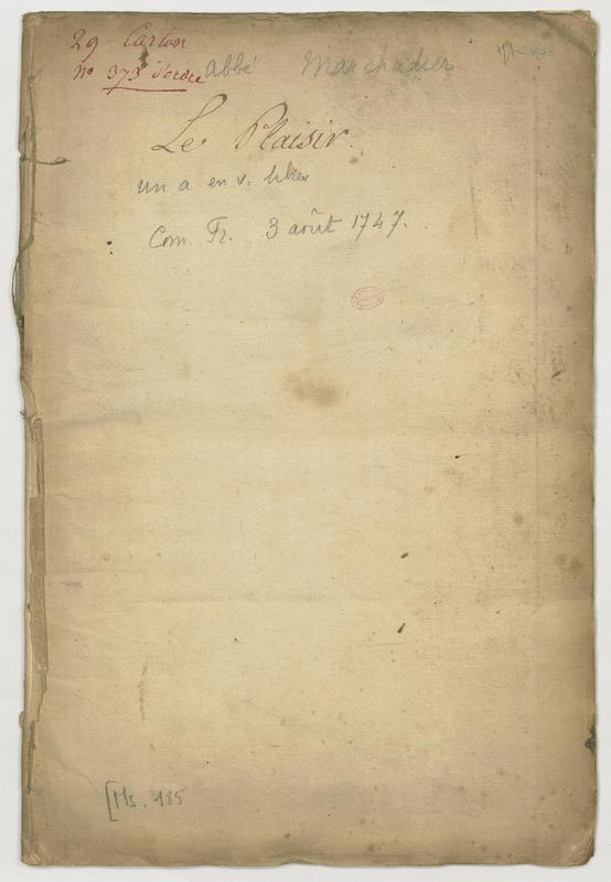 Plaisir (Le), comédie en un acte et en vers libres Plaisir (Le), comédie en un acte et en vers libres