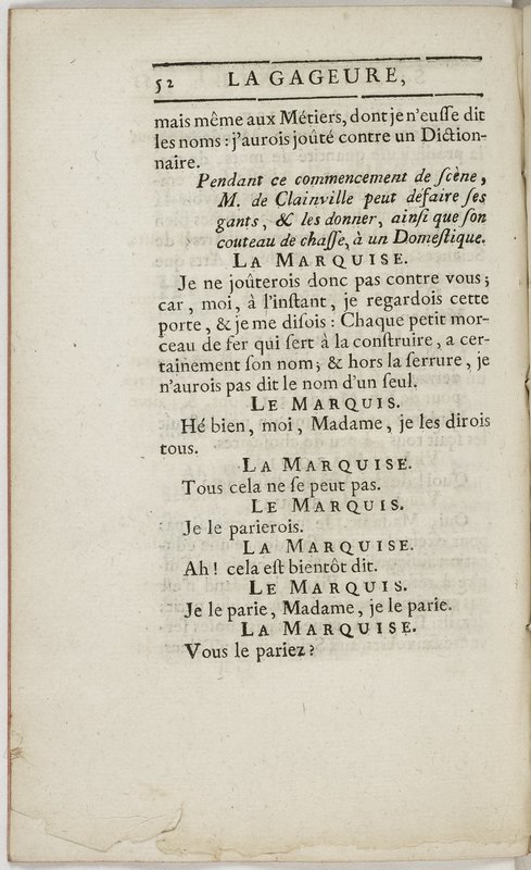 Gageure imprévue (La), comédie en prose et en un acte… par M. Sedaine. [Paris, les Comédiens français, 27 mai 1768]