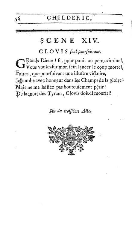 Childéric, tragédie… Childéric, tragédie…