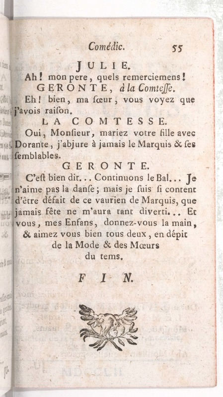 Mœurs du tems (Les), comédie en un acte Mœurs du tems (Les), comédie en un acte
