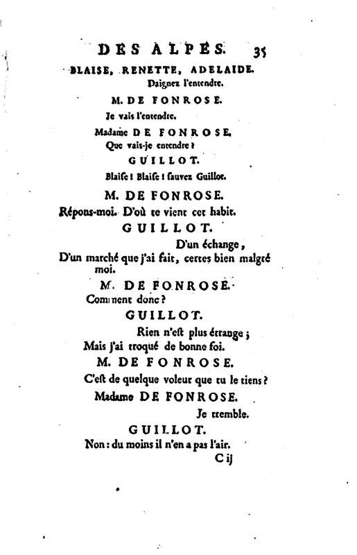Bergère des Alpes (La), pastorale en trois actes et en vers, mêlée de chants, par M. Marmontel de l'Académie françoise