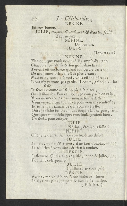 Célibataire (Le), comédie en cinq actes et en vers