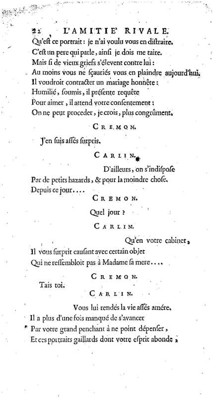 Amitié rivale (L'), comédie en vers et en cinq actes, par M. Fagan…