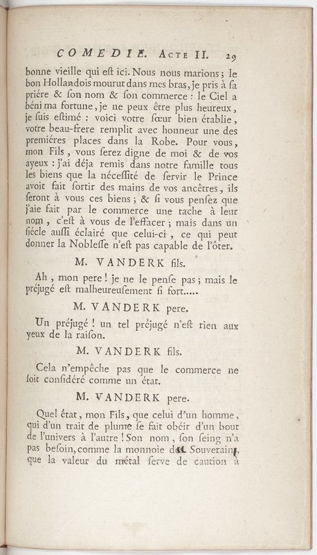 Philosophe sans le savoir (Le), comédie en prose et en cinq actes… par M. Sedaine. [Paris, les Comédiens français, 2 novembre 1765]
