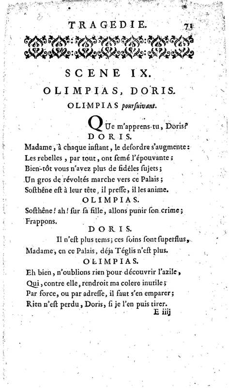 Téglis, tragédie représentée pour la première fois par les Comédiens ordinaires du Roi, le 19 septembre 1735 Téglis, tragédie représentée pour la première fois par les Comédiens ordinaires du Roi, le 19 septembre 1735