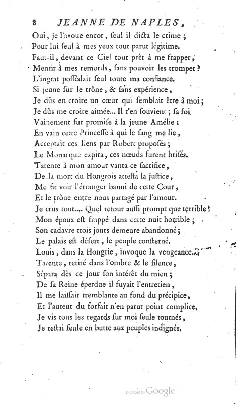 Jeanne de Naples, Tragédie en cinq actes et en vers Jeanne de Naples, Tragédie en cinq actes et en vers