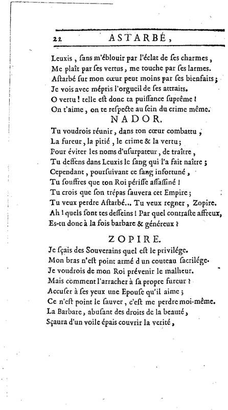 Astarbé, tragédie, par M. Colardeau. Représentée pour la première fois par les Comédiens françois ordinaires du Roi, le 27 février 1758 Astarbé, tragédie, par M. Colardeau. Représentée pour la première fois par les Comédiens françois ordinaires du Roi, le 27 février 1758