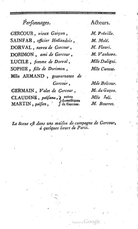 Vieux garçon (Le), comédie en cinq actes, en vers Vieux garçon (Le), comédie en cinq actes, en vers