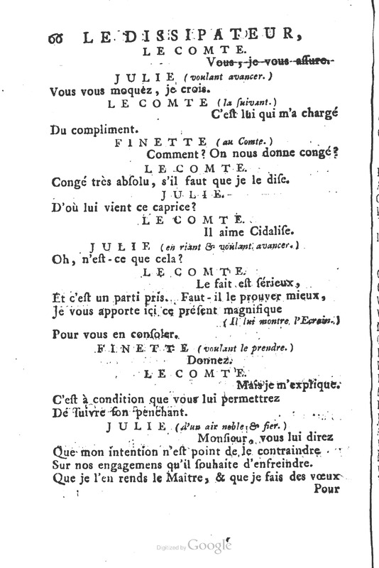 Dissipateur ou l’honnête-friponne (Le), comédie Dissipateur ou l’honnête-friponne (Le), comédie