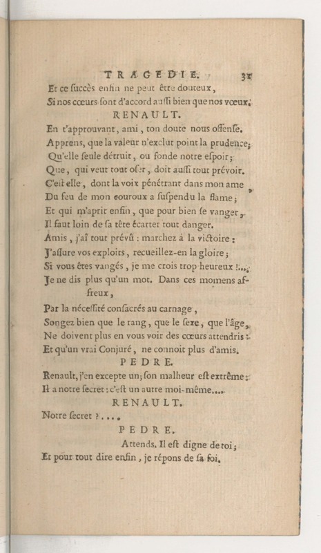 Venise sauvée, tragedie. Représentée par les Comédiens françois, le 5 décembre 1746… [Seconde édition]