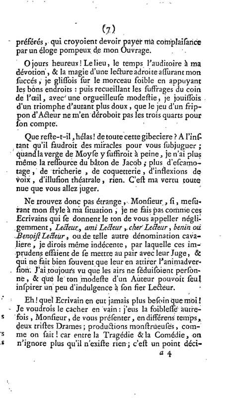 Barbier de Séville, ou la Précaution inutile (Le ), comédie en quatre actes, par M. de Beaumarchais, représentée sur le théâtre de la Comédie Française le 23 février 1775 (avec une Lettre modérée sur la chute et la critique du Barbier de Séville)