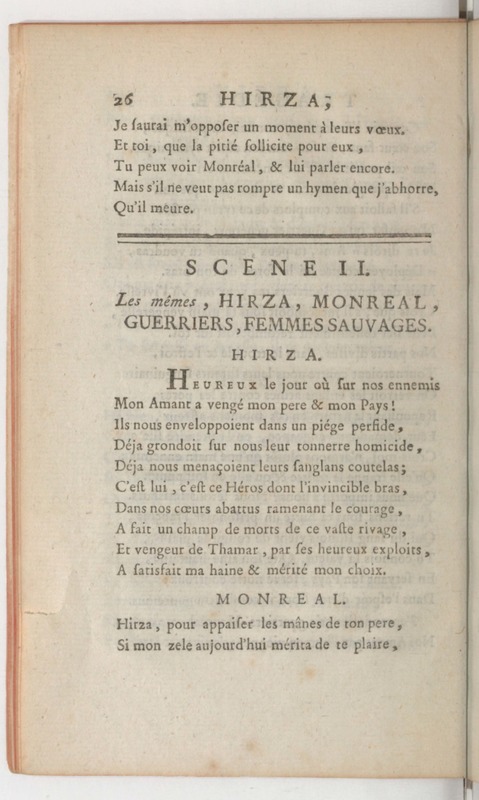 Hirza, tragédie, par M. de Sauvigny… (Comédiens ordinaires du Roi, 27 mai 1767) Hirza, tragédie, par M. de Sauvigny… (Comédiens ordinaires du Roi, 27 mai 1767)