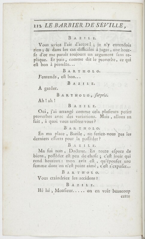Barbier de Séville, ou La précaution inutile (Le), comédie en quatre actes