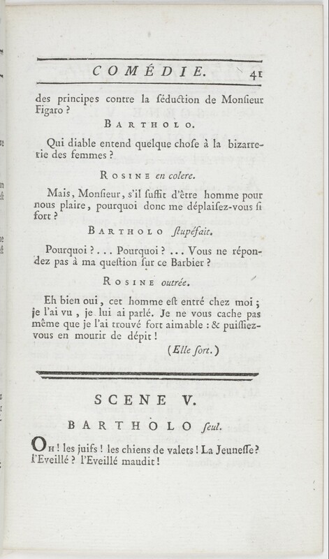 Barbier de Séville, ou La précaution inutile (Le), comédie en quatre actes