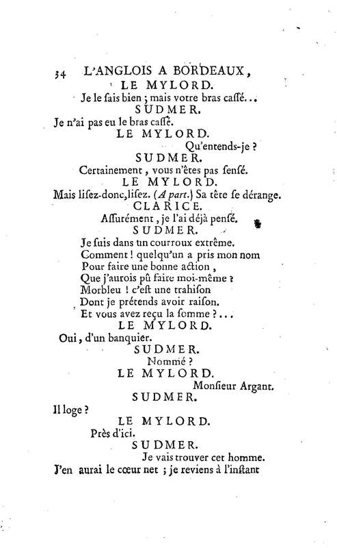 Anglais à Bordeaux (L'), comédie en un acte et en vers libres, par M. Favart… [Par les Comédiens françois ordinaires du Roi, 14 mars 1763]