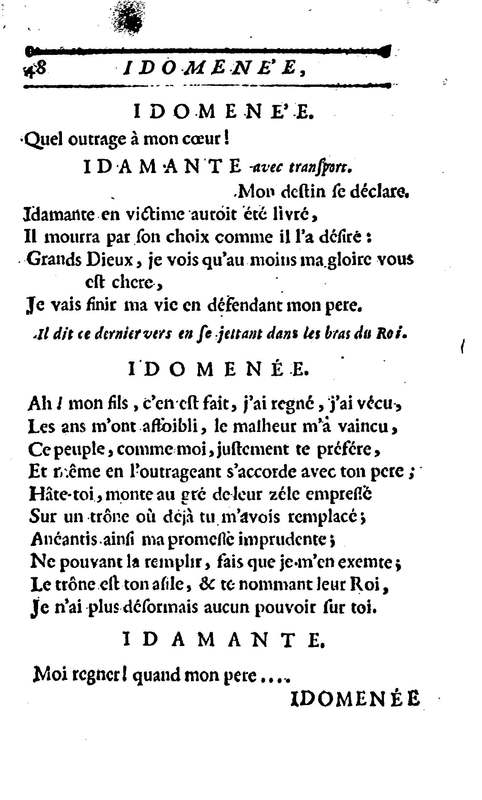 Idoménée, tragédie, par M. Le Mierre, représentée pour la première fois, par les Comédiens françois ordinaires du Roi, le lundi 13 février 1764