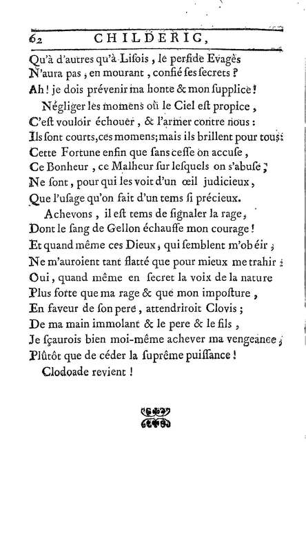 Childéric, tragédie… Childéric, tragédie…