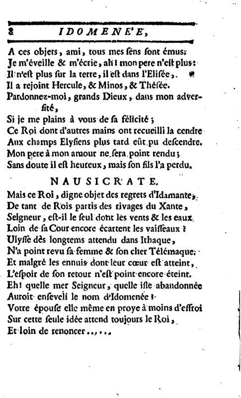 Idoménée, tragédie, par M. Le Mierre, représentée pour la première fois, par les Comédiens françois ordinaires du Roi, le lundi 13 février 1764