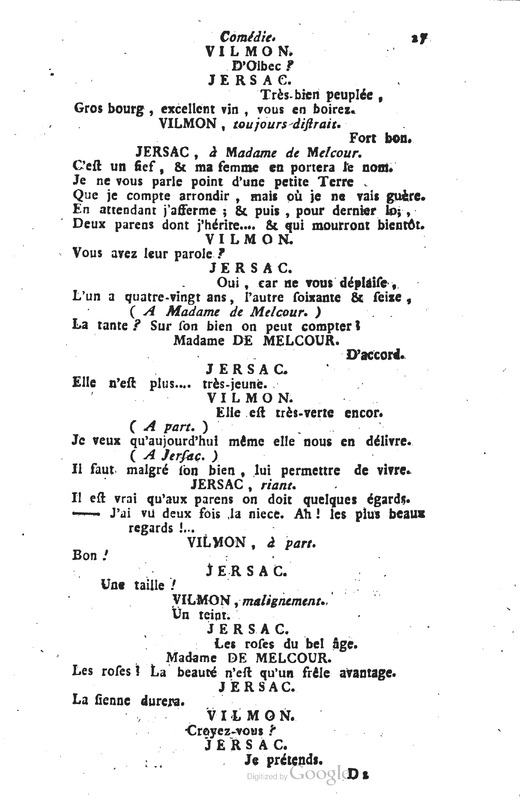 Mère jalouse (La), comédie en trois actes et en vers