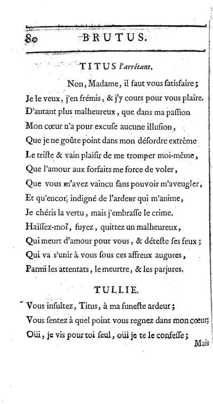 Brutus de M. de Voltaire (Le), avec un Discours sur la tragédie