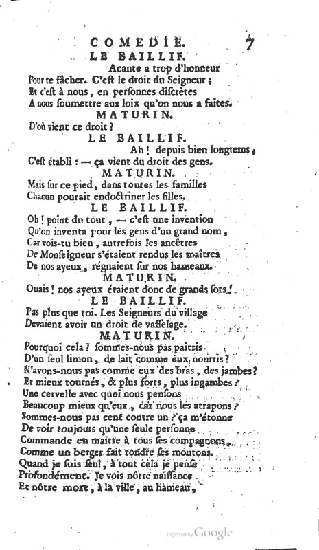 Droit du seigneur (Le), Comédie en cinq actes Droit du seigneur (Le), Comédie en cinq actes
