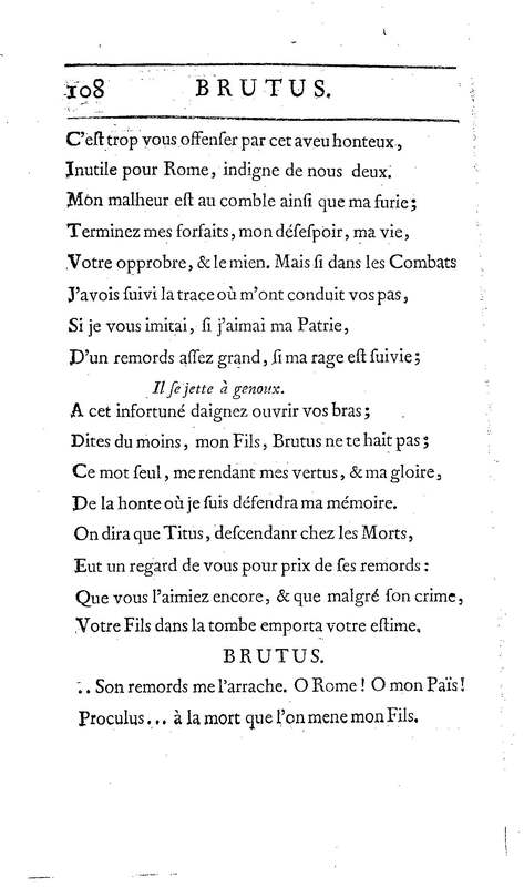 Brutus de M. de Voltaire (Le), avec un Discours sur la tragédie Brutus de M. de Voltaire (Le), avec un Discours sur la tragédie