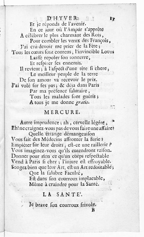Quartier d'hyver (Le), comédie en un acte et en vers, représentée pour la première fois par les Comédiens françois ordinaires du Roi, le 4 décembre 1744 Quartier d'hyver (Le), comédie en un acte et en vers, représentée pour la première fois par les Comédiens françois ordinaires du Roi, le 4 décembre 1744